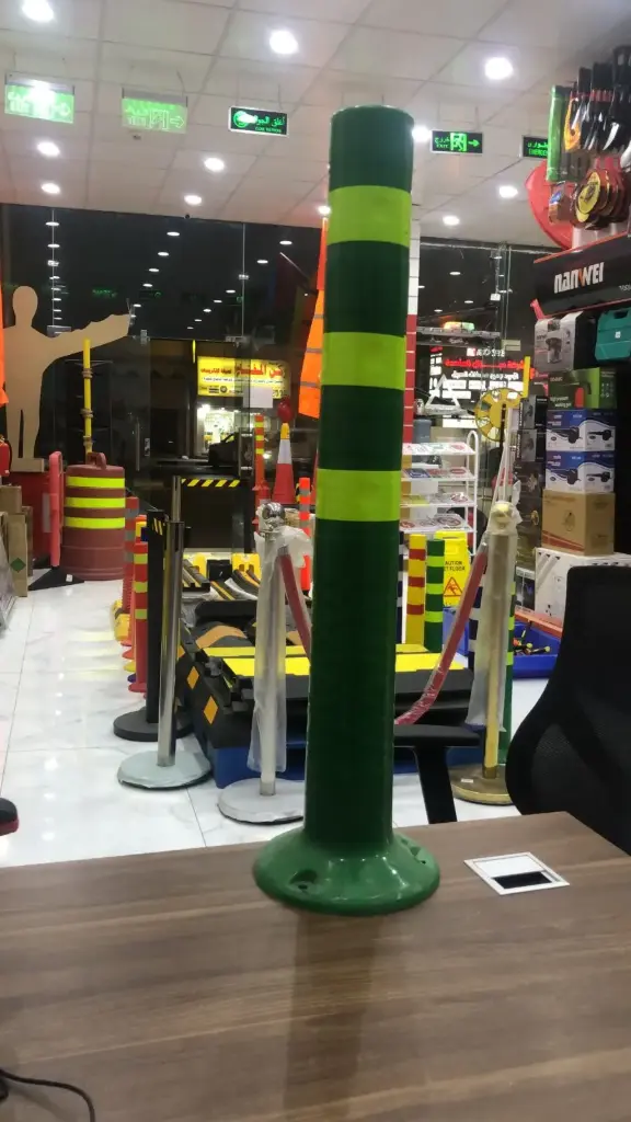 قمع ثابت 75سم اخضر 3 عاكس وطني