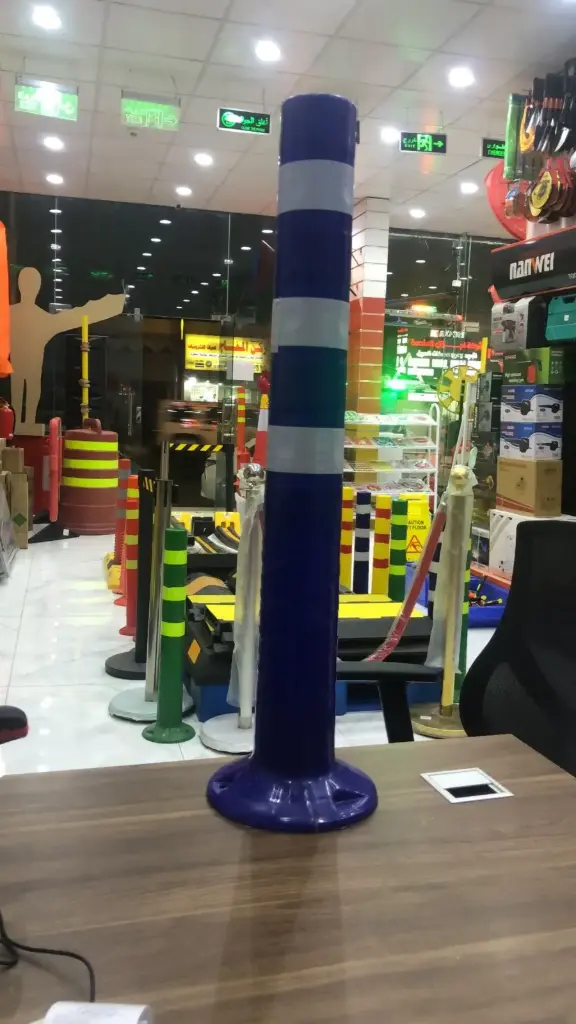 قمع ثابت 75سم ازرق 3 عاكس وطني