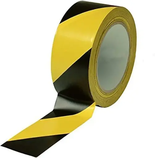 شريط تحذيري ( اصفر/اسود ) 2 بوصه Warning tape ( Yellow/Black ) 2 inches